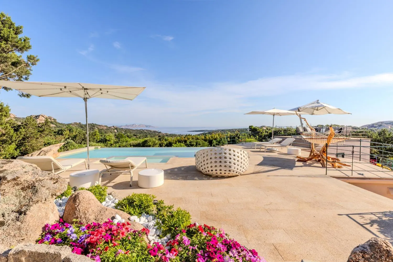 Villa Amira Porto Cervo Con Vista Mozzafiato Sul Mare,Piscina Privata,Wellness & Spa Liscia di Vacca Itálie
